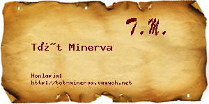 Tót Minerva névjegykártya